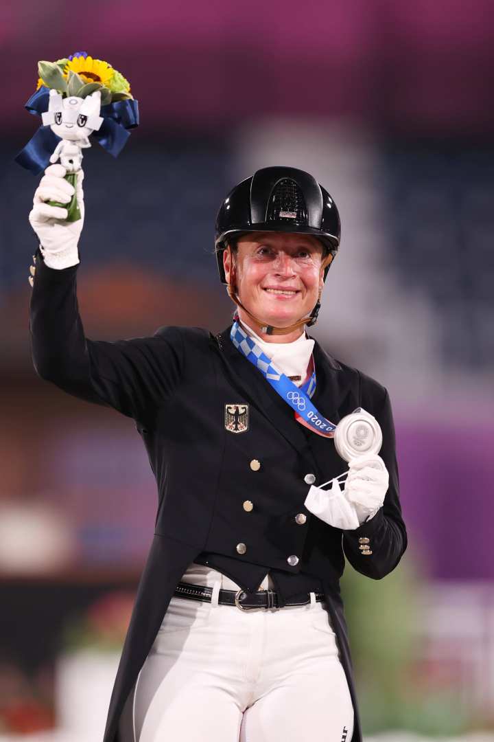 Isabell Werth (GER), JULY 28, 2021 - Equestrian : Dressage Individual Medal Ceremony during the Tokyo 2020 Olympic Games