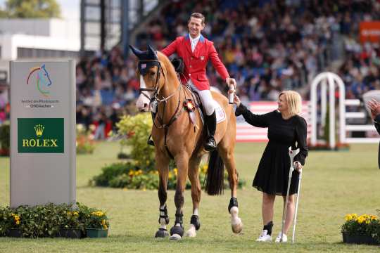 Winner 2024: Mclain Ward (USA) - presentation of the prize by Federal Minister of the Interior and Community, Nancy Faeser