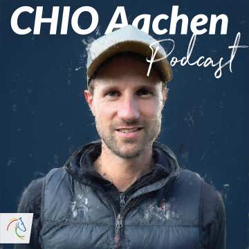 Cover des CHIO Aachen Podcasts mit Christian Kukuk in malerischem Stil